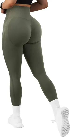 MOSHENGQI Scrunch Butt Leggings for Women Seamless High Waisted Slimming Workout Gym Yoga Pants