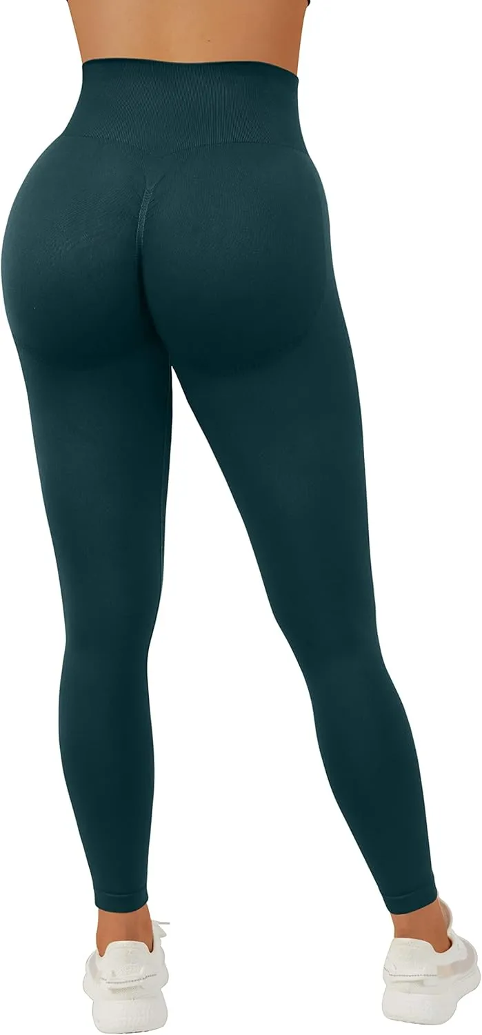 MOSHENGQI Scrunch Butt Leggings for Women Seamless High Waisted Slimming Workout Gym Yoga Pants