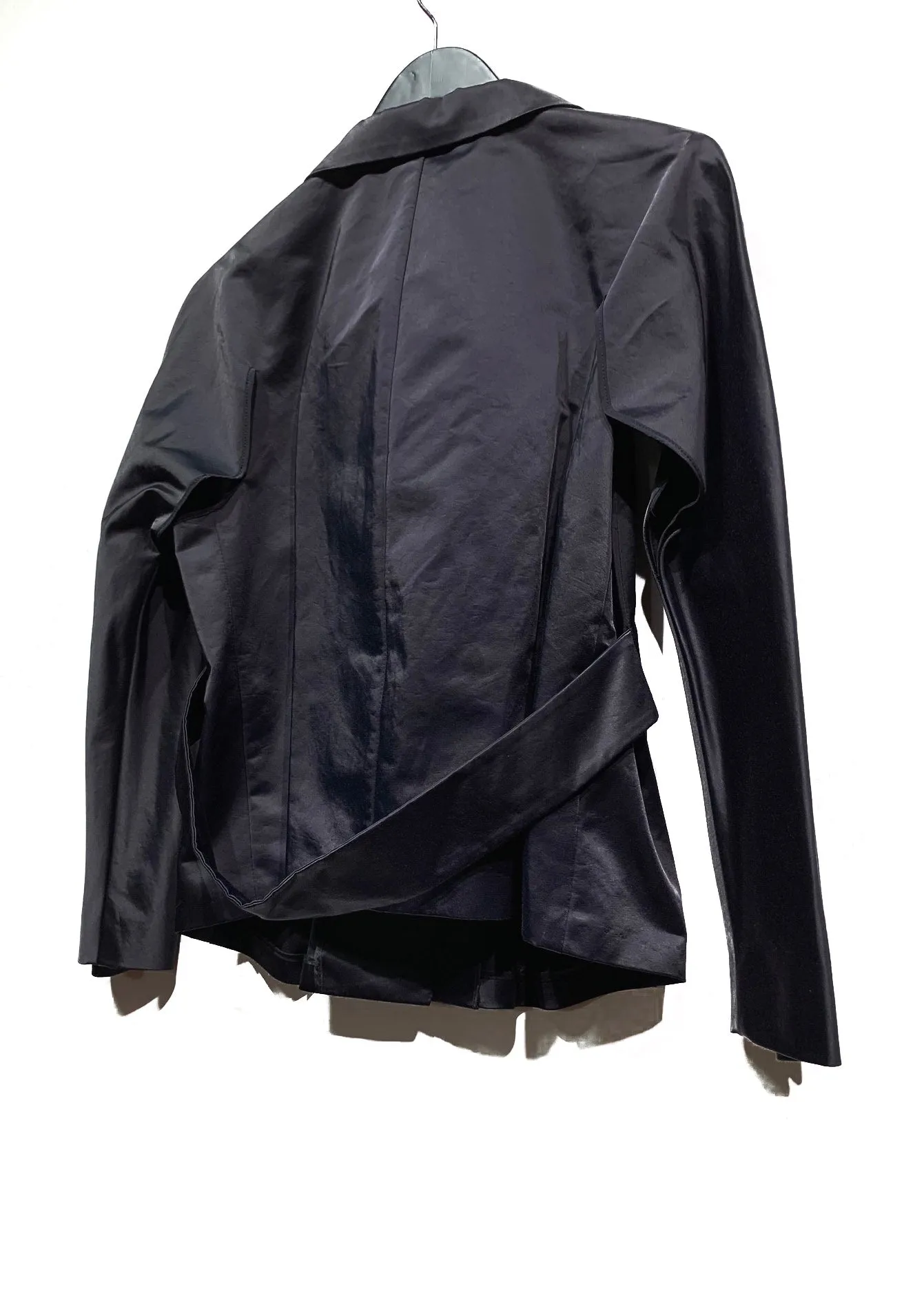 Narciso Rodriguez Black Cotton Blend Cut Out Blazer