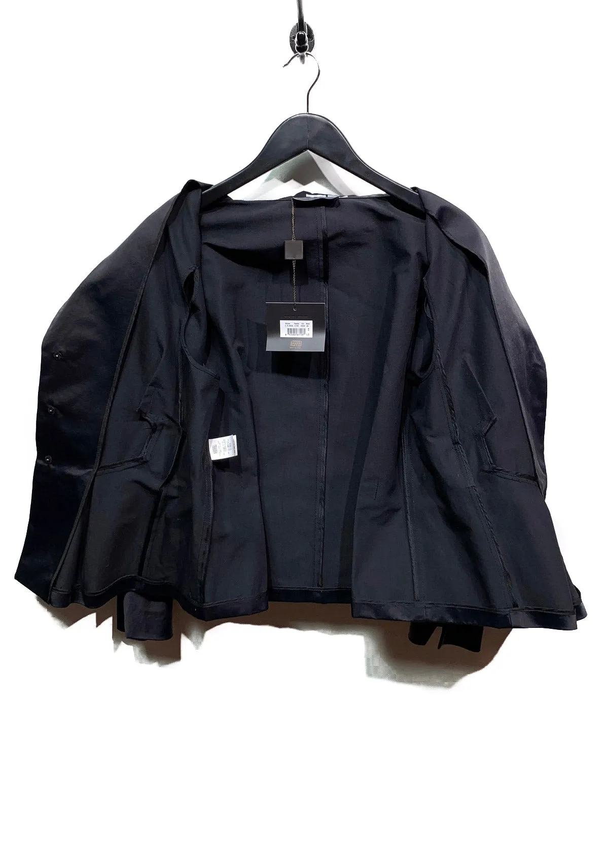 Narciso Rodriguez Black Cotton Blend Cut Out Blazer