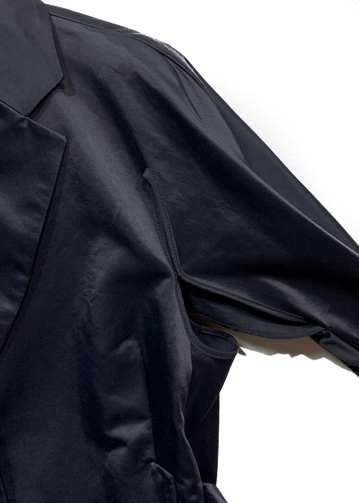 Narciso Rodriguez Black Cotton Blend Cut Out Blazer