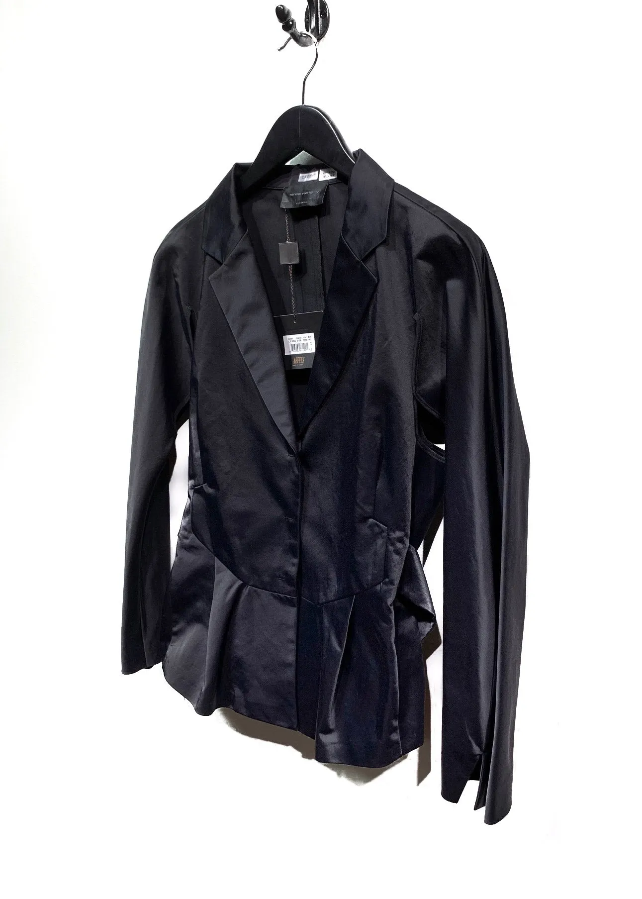 Narciso Rodriguez Black Cotton Blend Cut Out Blazer