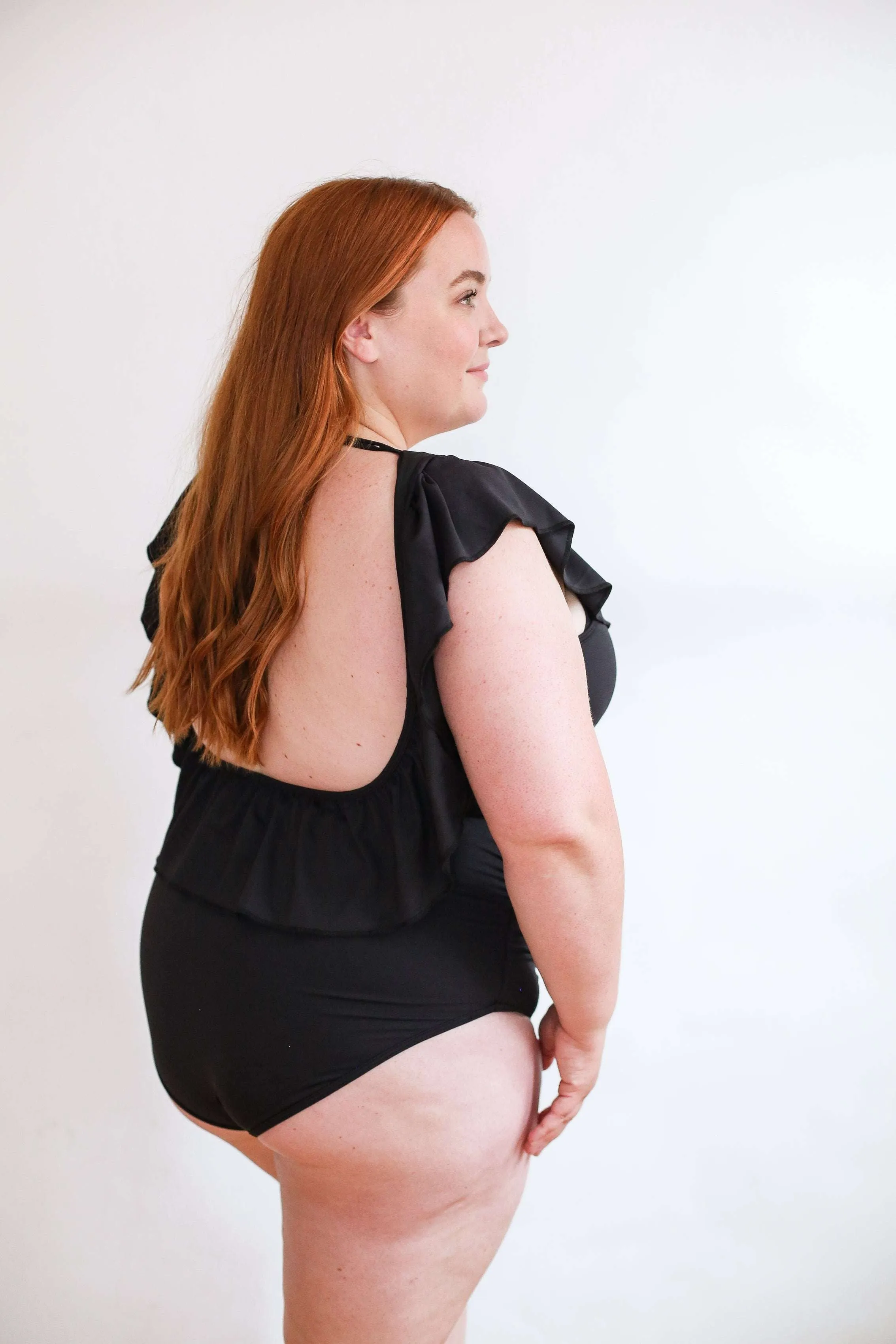 One Piece Ruffle Breastfeeding Swimsuit