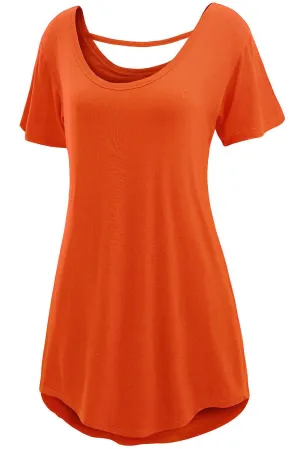 Orange Stylish Comfy T-shirt