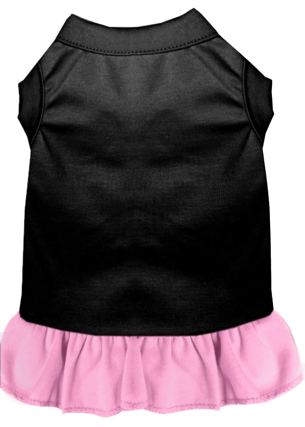 Plain Pet Dress Black With Light Pink 4x