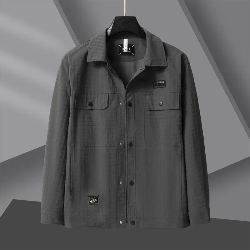Plus-sized Size Plaid Jacket For Men