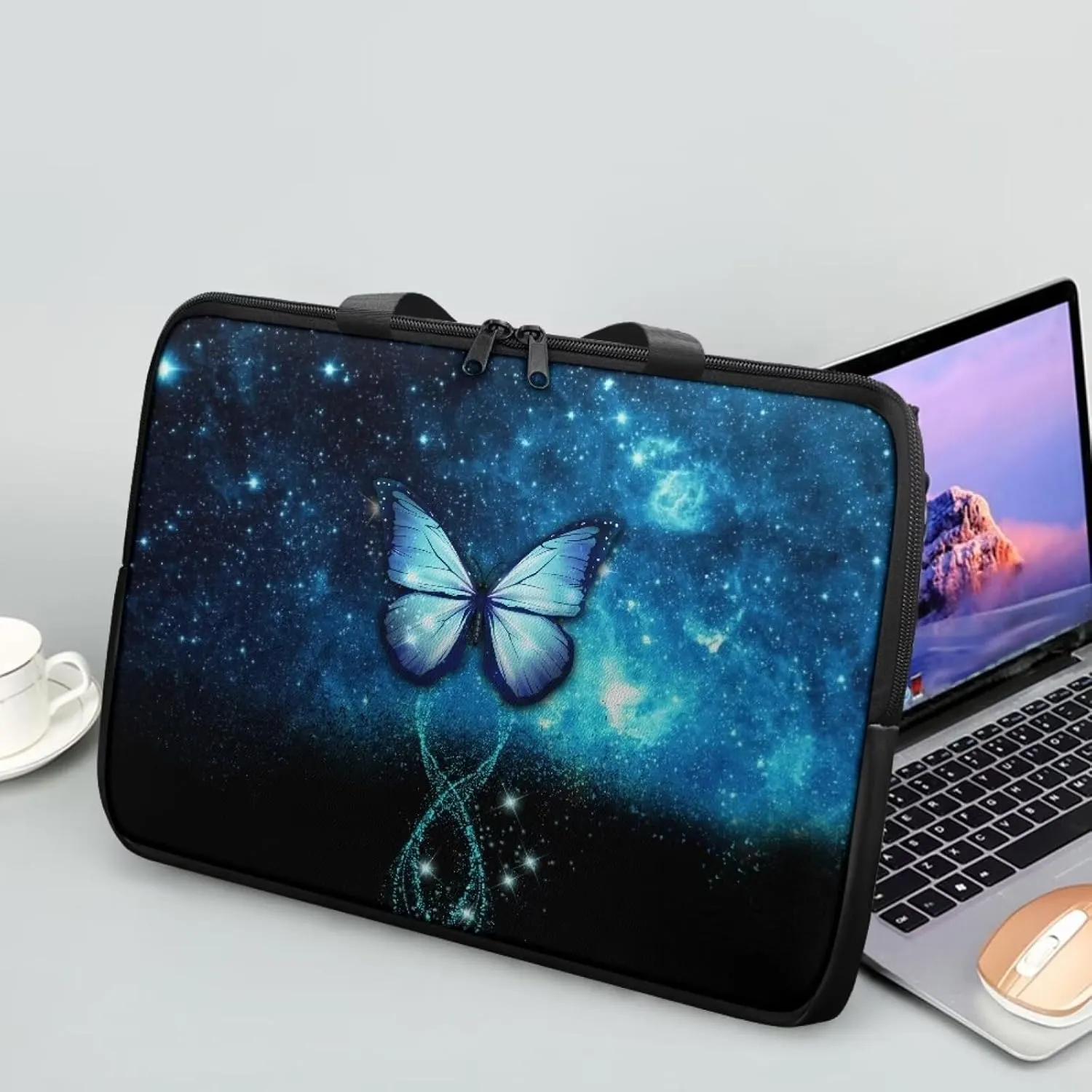 PU Leather Laptop Bag Design for Business Professional Commuter, Protective Sleeve Fits Laptop