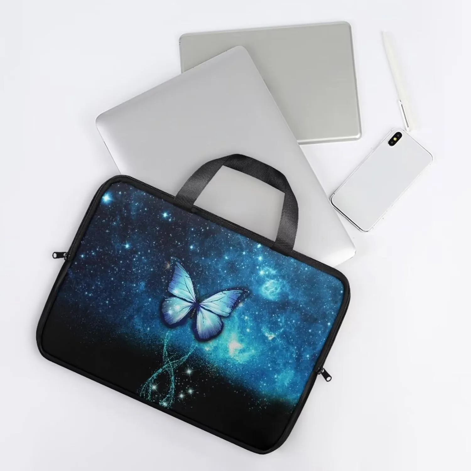 PU Leather Laptop Bag Design for Business Professional Commuter, Protective Sleeve Fits Laptop