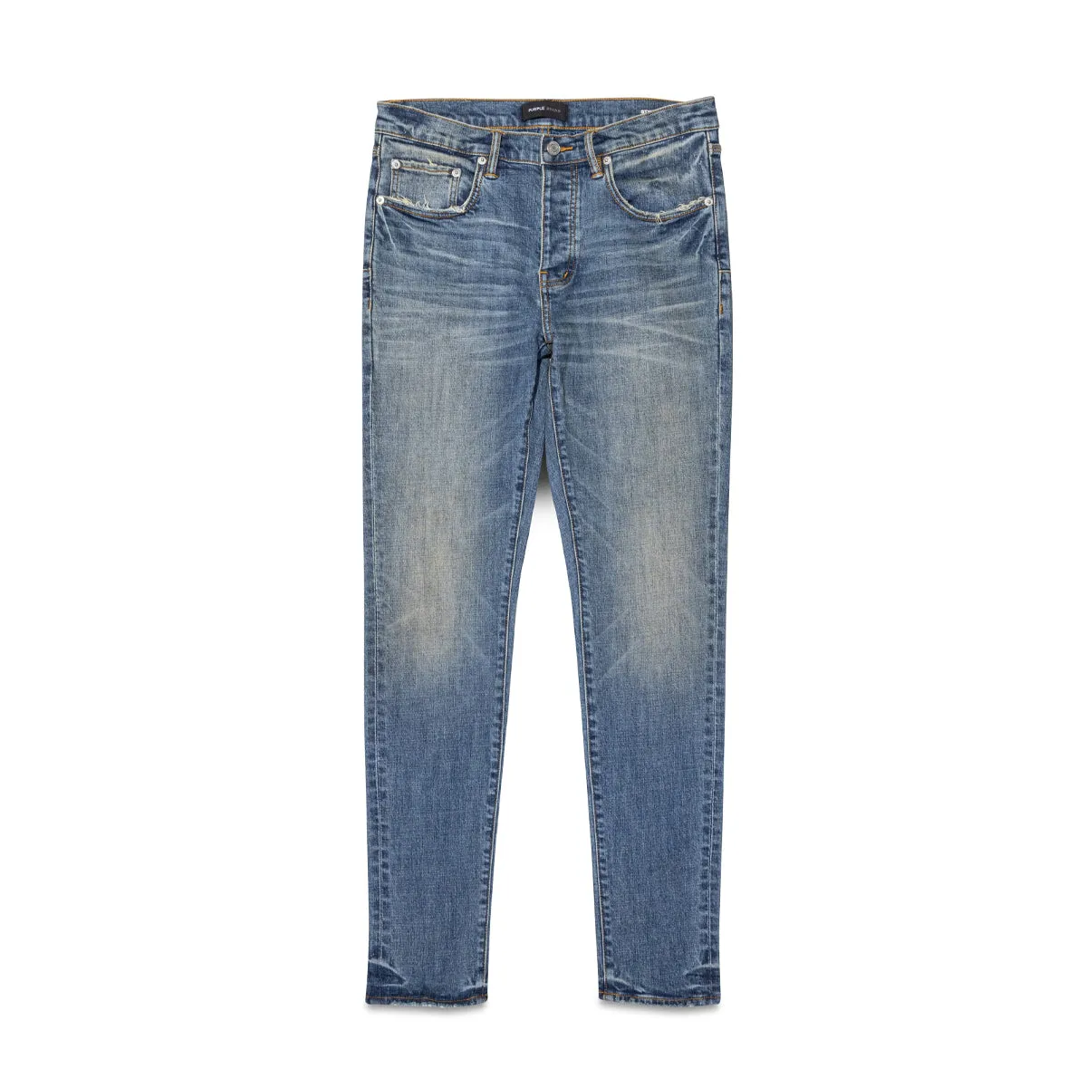 Purple Brand Mens One Year Slim Fit Jeans P005-OYMI423 Mid Indigo