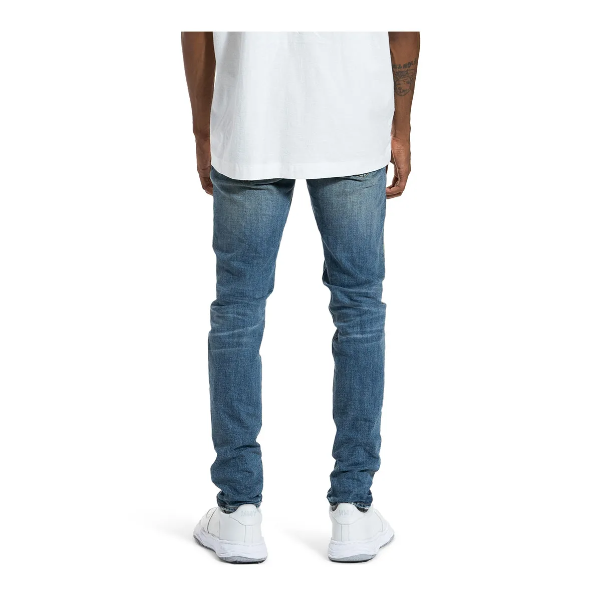 Purple Brand Mens One Year Slim Fit Jeans P005-OYMI423 Mid Indigo