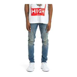 Purple Brand Mens One Year Slim Fit Jeans P005-OYMI423 Mid Indigo