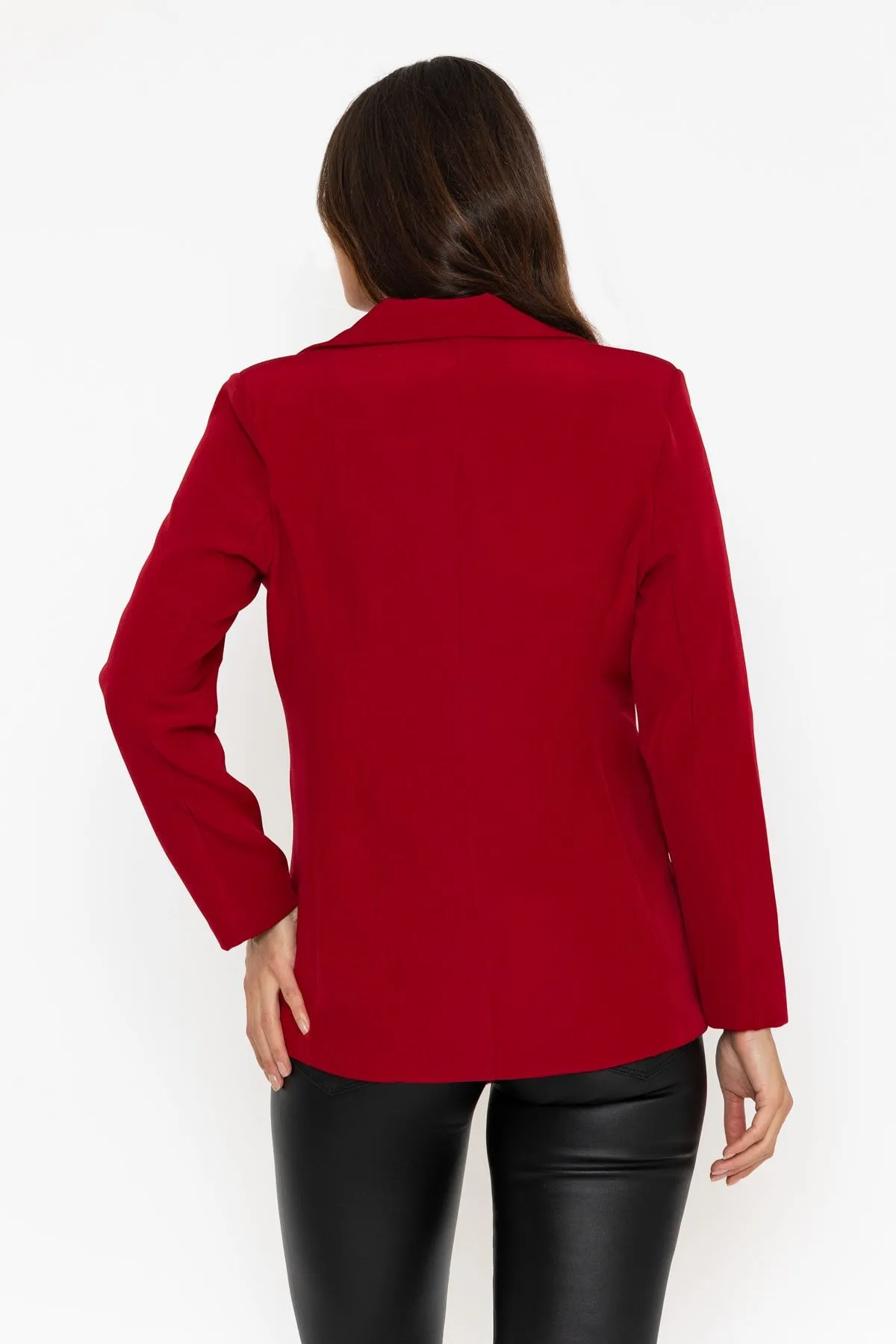 Red Fitted Blazer