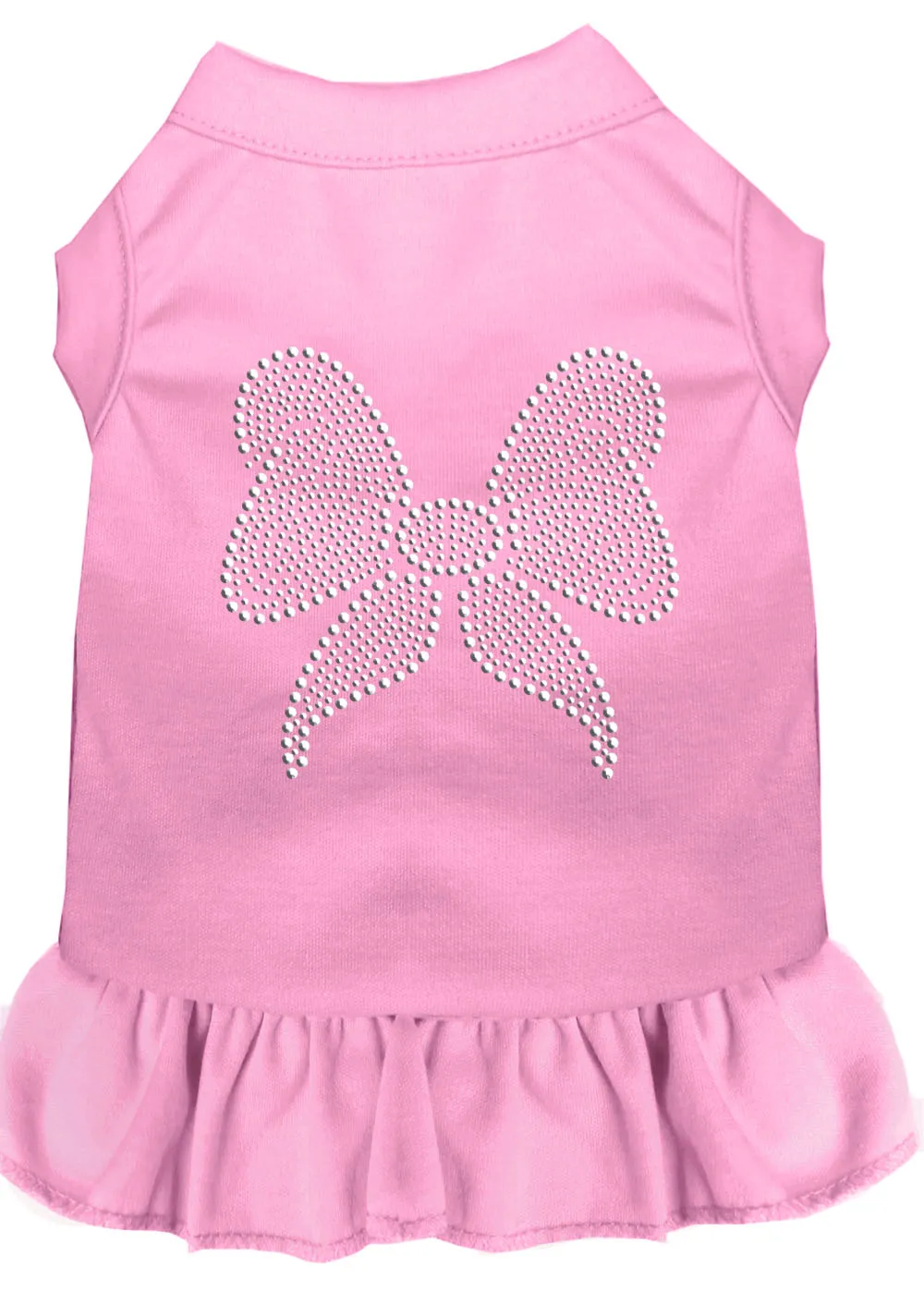 Rhinestone Bow Dress Light Pink 4x