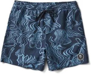 Roark Men's Shorey 16" Board Shorts, Elastic Waist Comfort Swim Trunks, Fluid State Blue, XXL