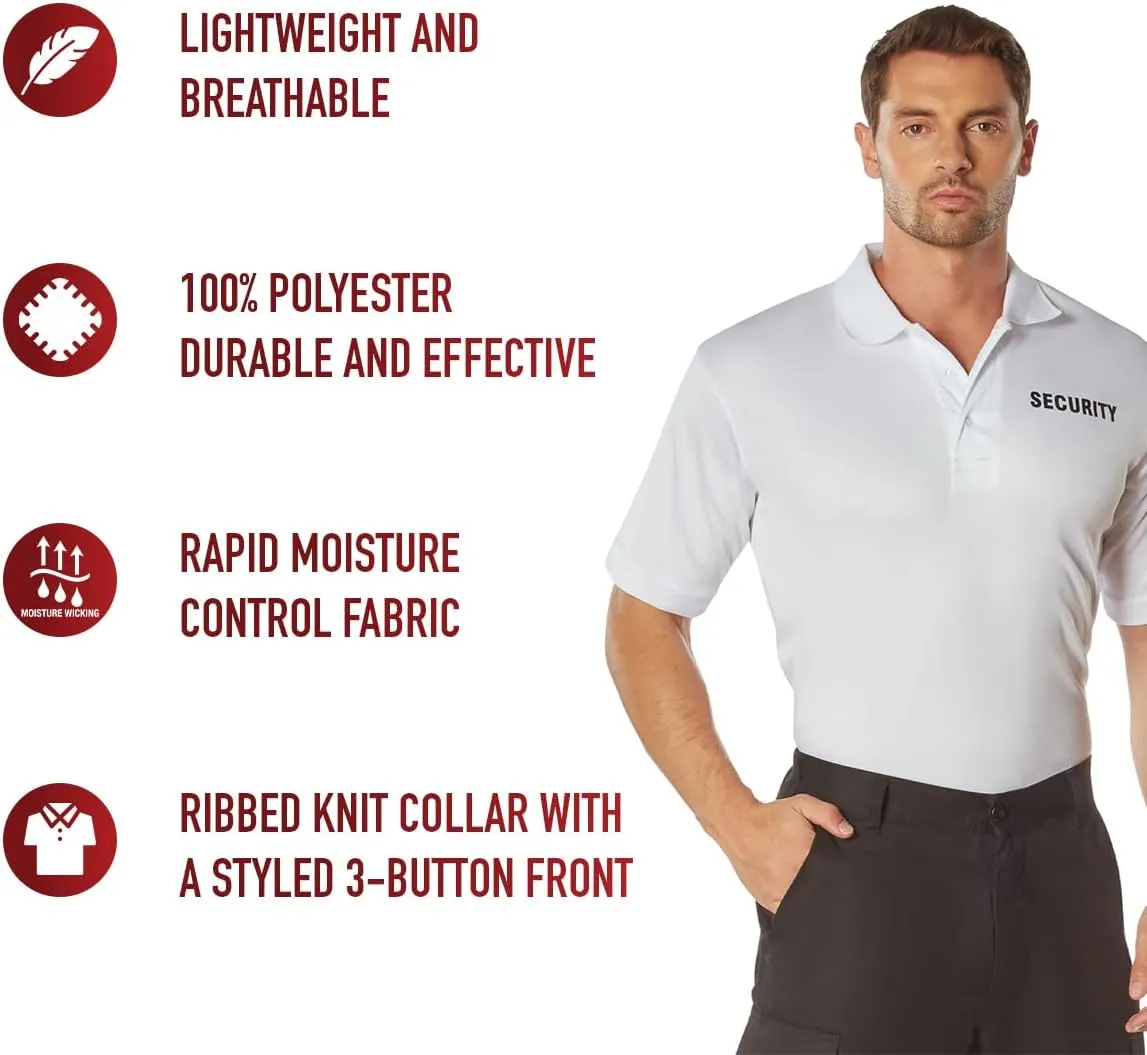 Rothco Moisture Wicking Security Polo Shirt - Stay Cool and Professional On-The-Job