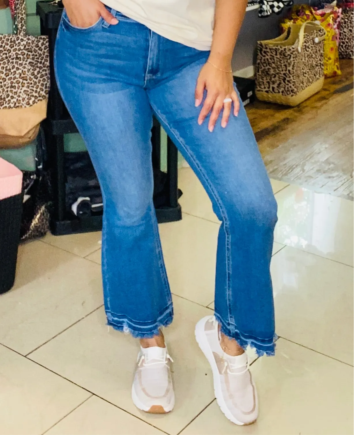 Rowan high rise cropped Kancan jeans