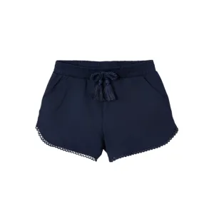 Scallop Edge Cotton Shorts - Navy by Mayoral