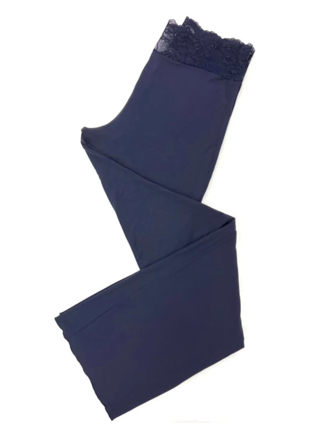 Selene Lace Cami and Pant Set in Deep Navy