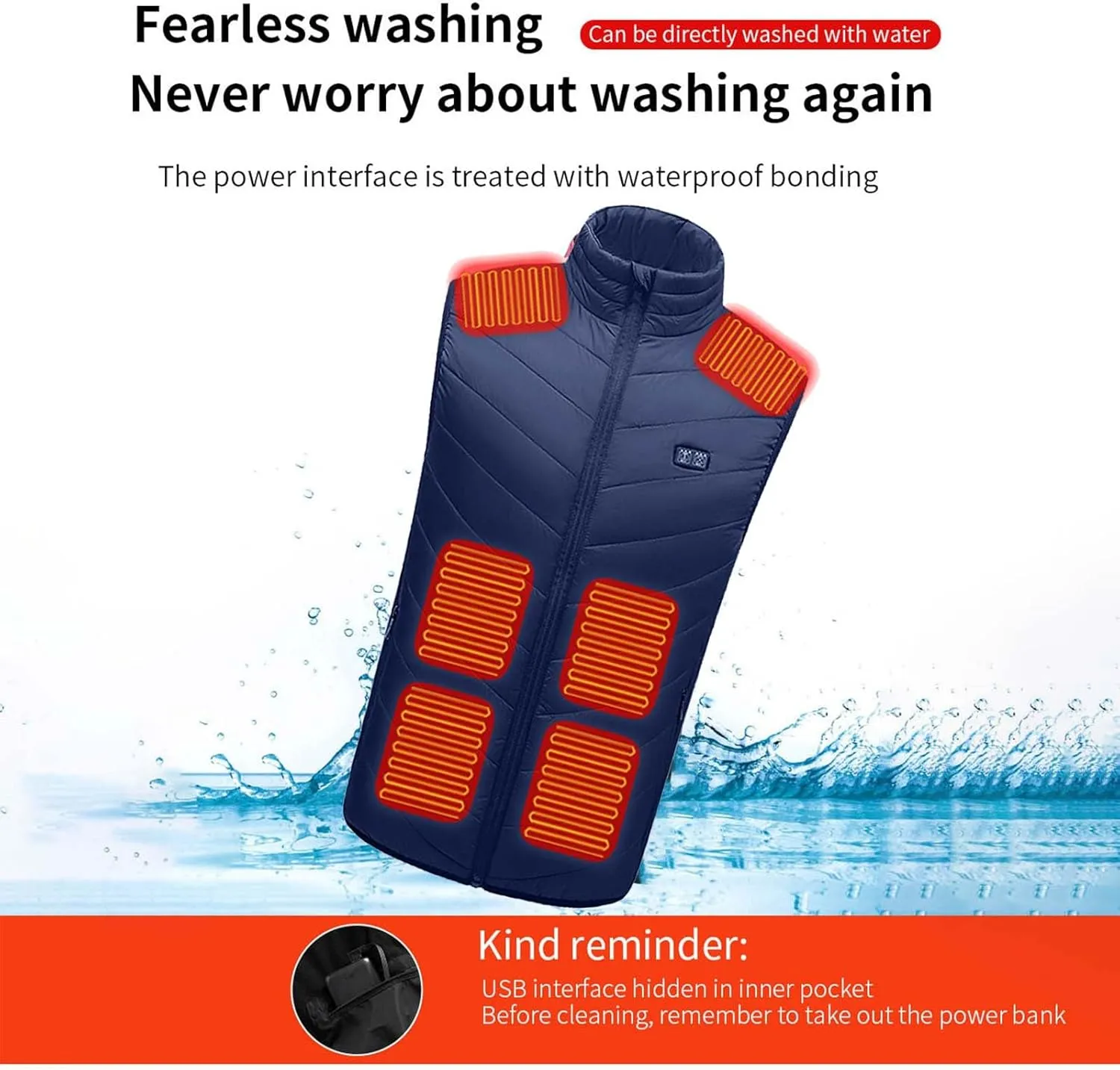 Sleeveless Coat for Women Mens Fishing Heated Cami Tank Thermal Hooded Jackets Hoods Outfit Women Men 2025