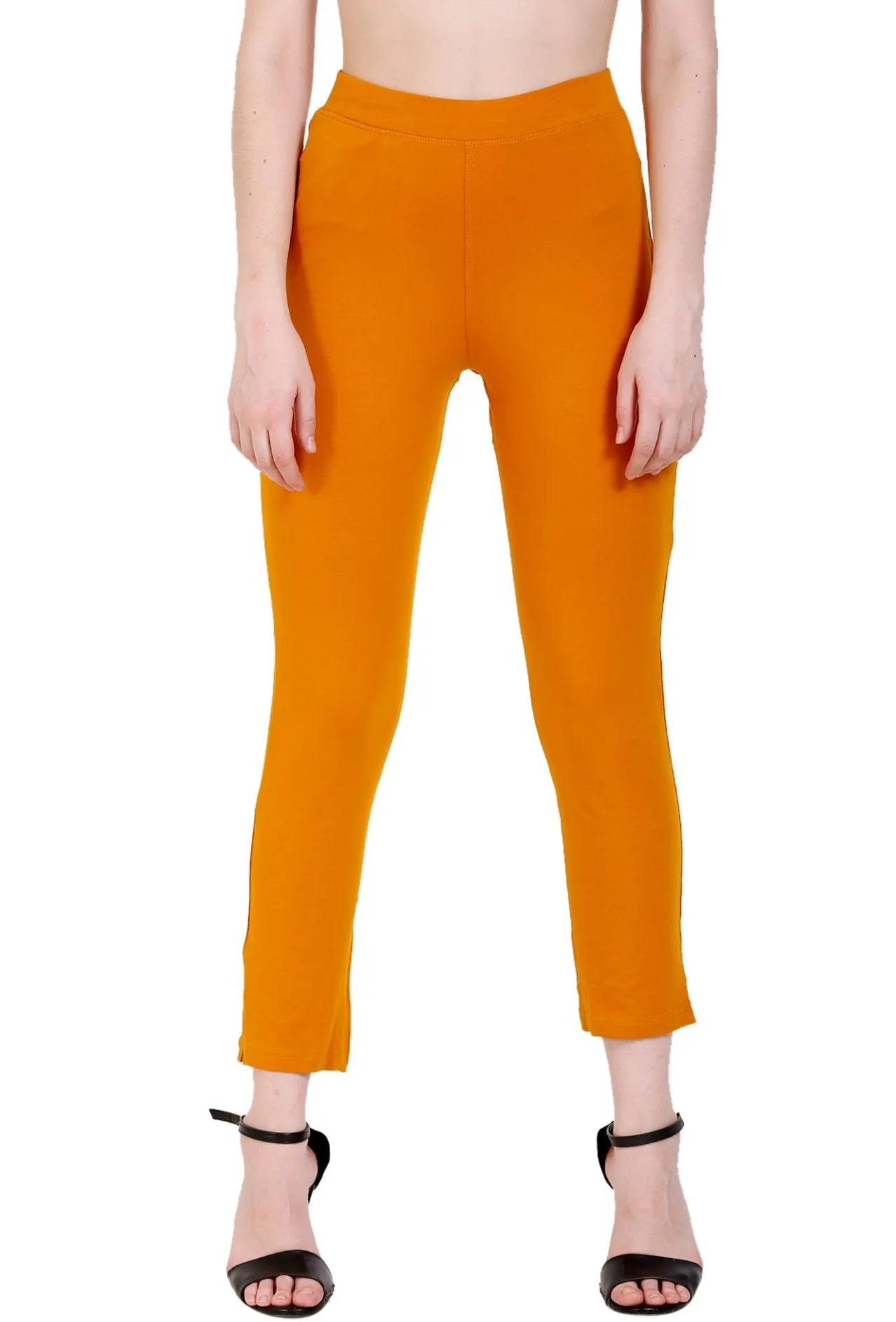 Sona Women's/Girl's International Soft  Cotton Regular Fit Straight Pants/Trouser-Black