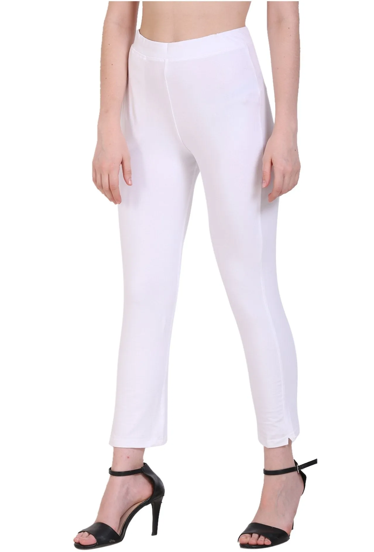 Sona Women's/Girl's International Soft  Cotton Regular Fit Straight Pants/Trouser-Black