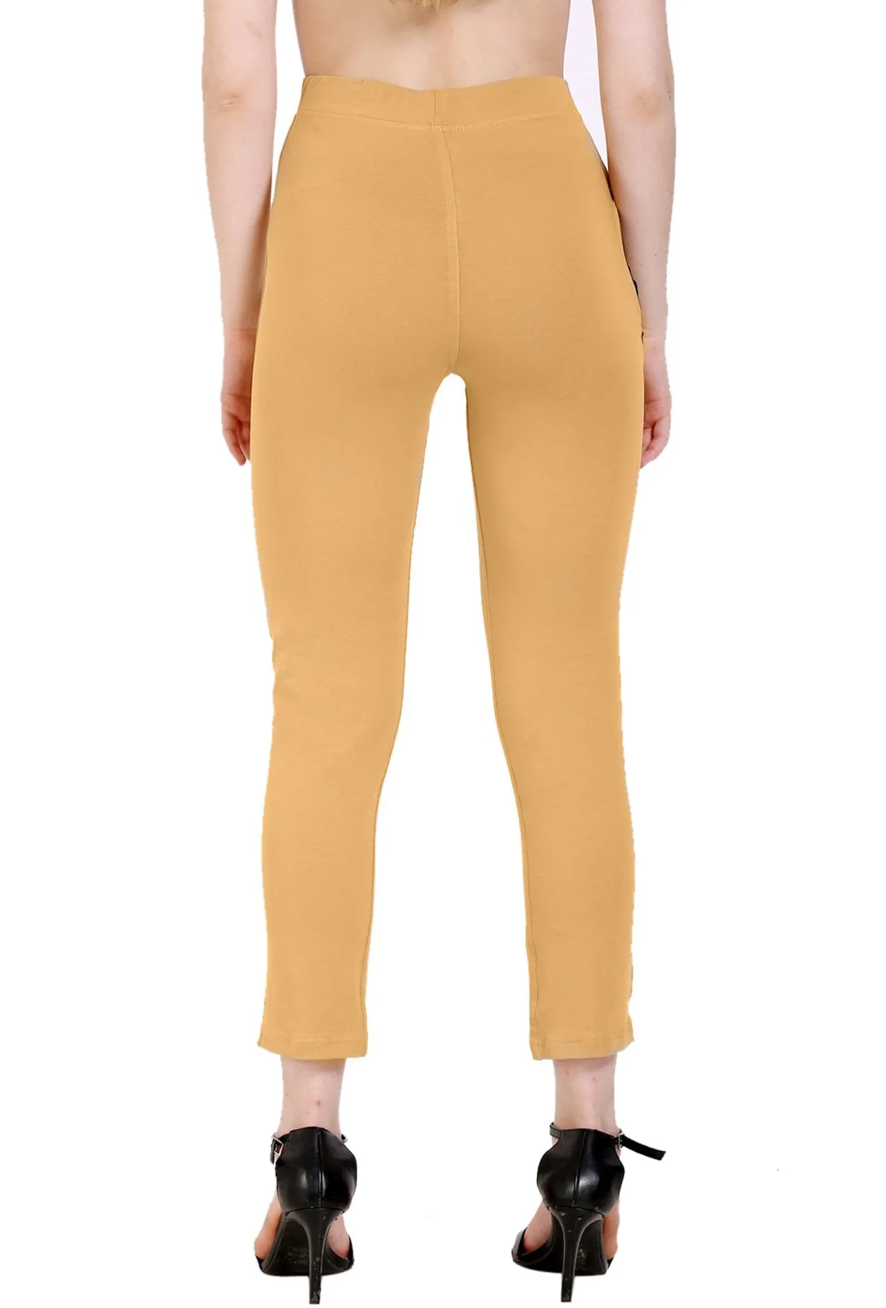 Sona Women's/Girl's International Soft  Cotton Regular Fit Straight Pants/Trouser-Black
