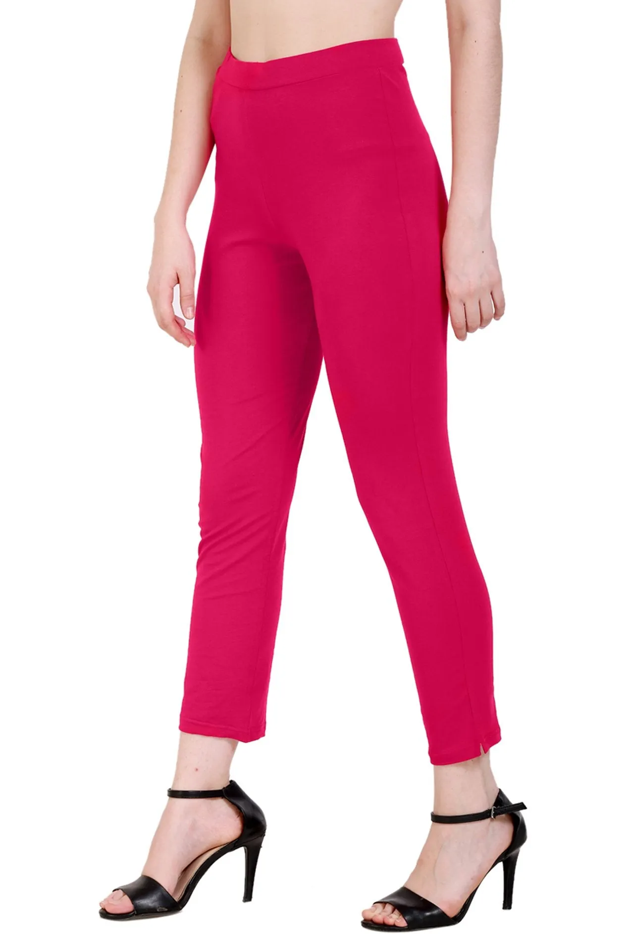 Sona Women's/Girl's International Soft  Cotton Regular Fit Straight Pants/Trouser-Black