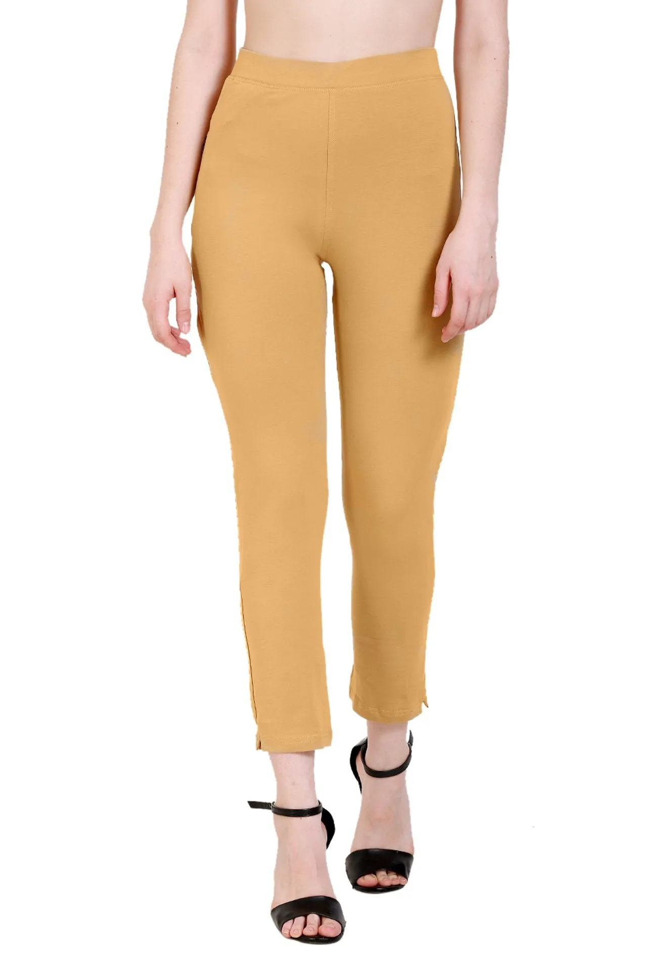 Sona Women's/Girl's International Soft  Cotton Regular Fit Straight Pants/Trouser-Black