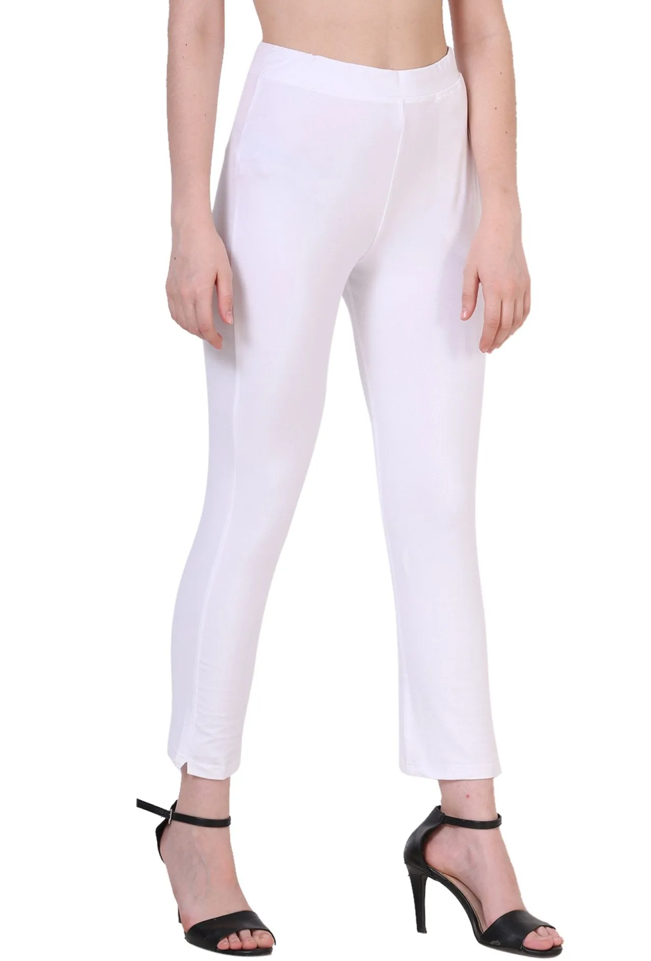 Sona Women's/Girl's International Soft  Cotton Regular Fit Straight Pants/Trouser-Black