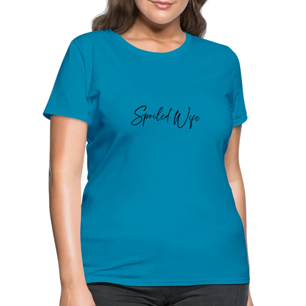 Spoiled Wife T-Shirt (Elegant Cursive Letters)
