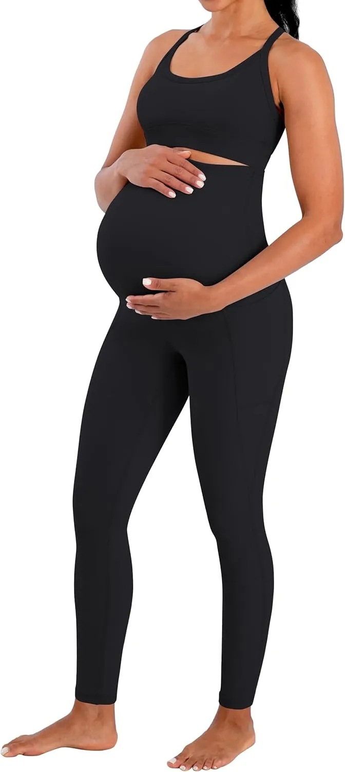 Sunzel Sunzfly Maternity Leggings for Women Over The Belly Buttery Soft Pregnancy Yoga Pants for Spring Summer Workout Lounge