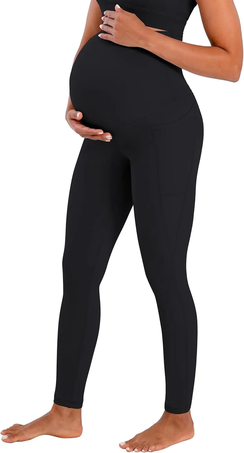 Sunzel Sunzfly Maternity Leggings for Women Over The Belly Buttery Soft Pregnancy Yoga Pants for Spring Summer Workout Lounge