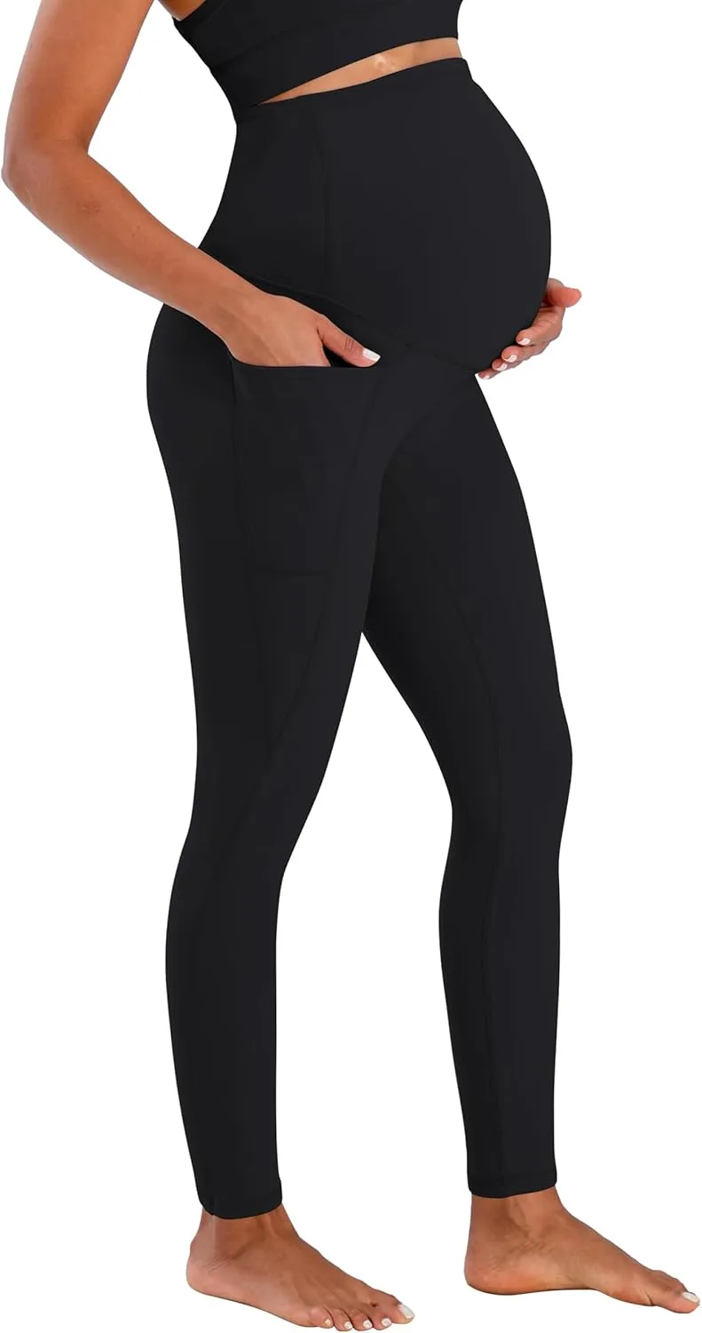 Sunzel Sunzfly Maternity Leggings for Women Over The Belly Buttery Soft Pregnancy Yoga Pants for Spring Summer Workout Lounge