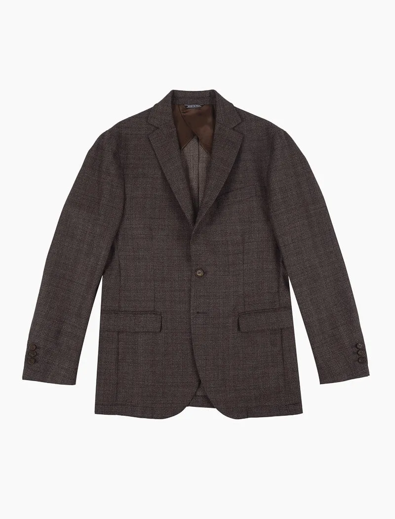 Taupe Saxony Wool Blazer