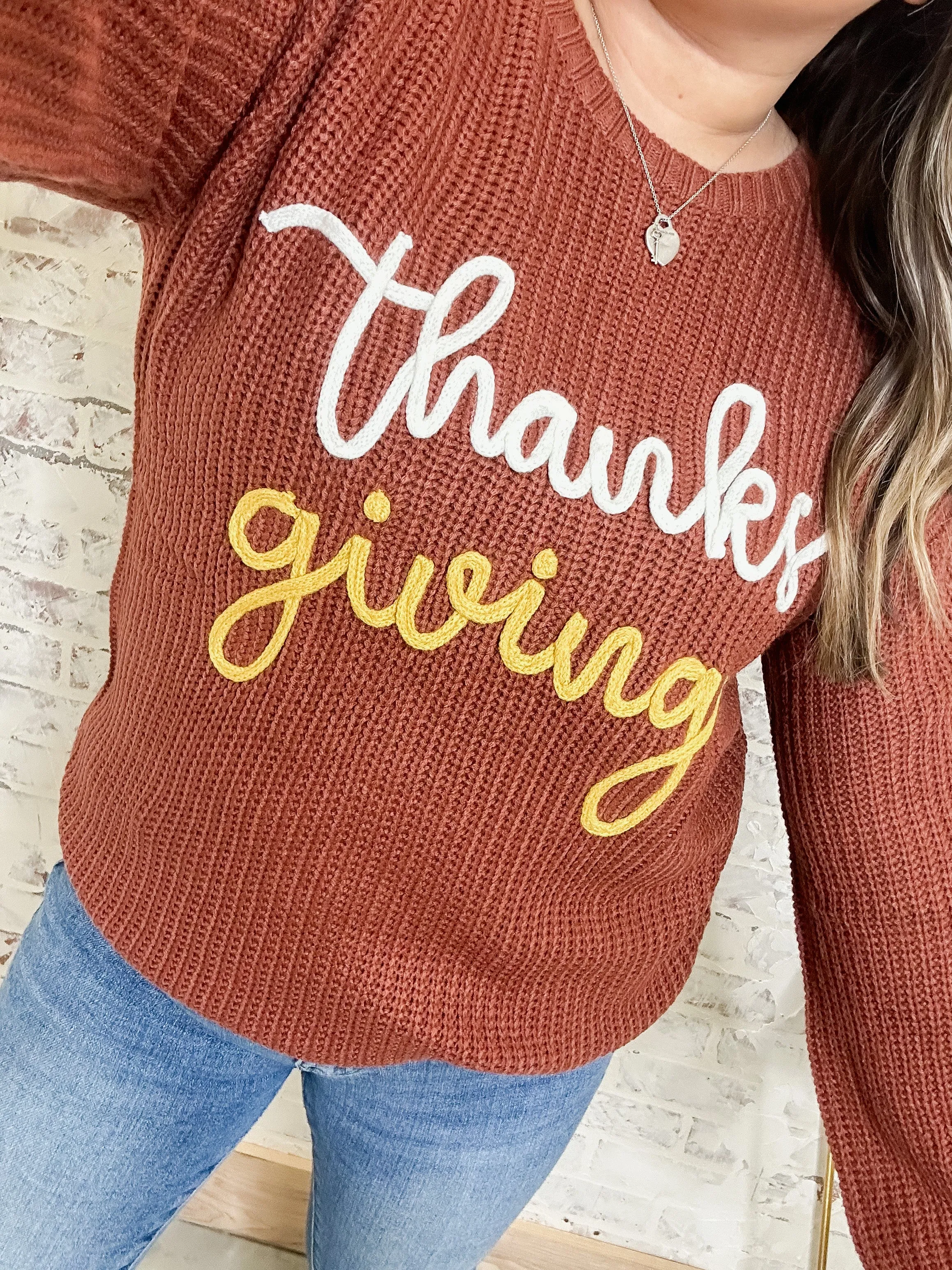 Thanksgiving Varisty Sweater