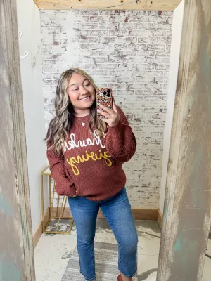 Thanksgiving Varisty Sweater
