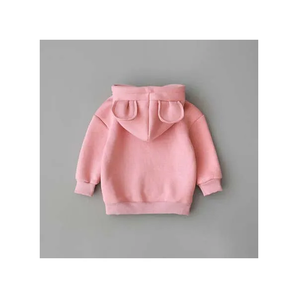 Toddler Baby Kids Boy Girl Hooded Cartoon 3D Ear Hoodie Sweatshirt Tops Clothes Fashion set