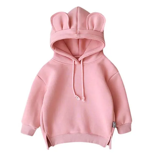 Toddler Baby Kids Boy Girl Hooded Cartoon 3D Ear Hoodie Sweatshirt Tops Clothes Fashion set