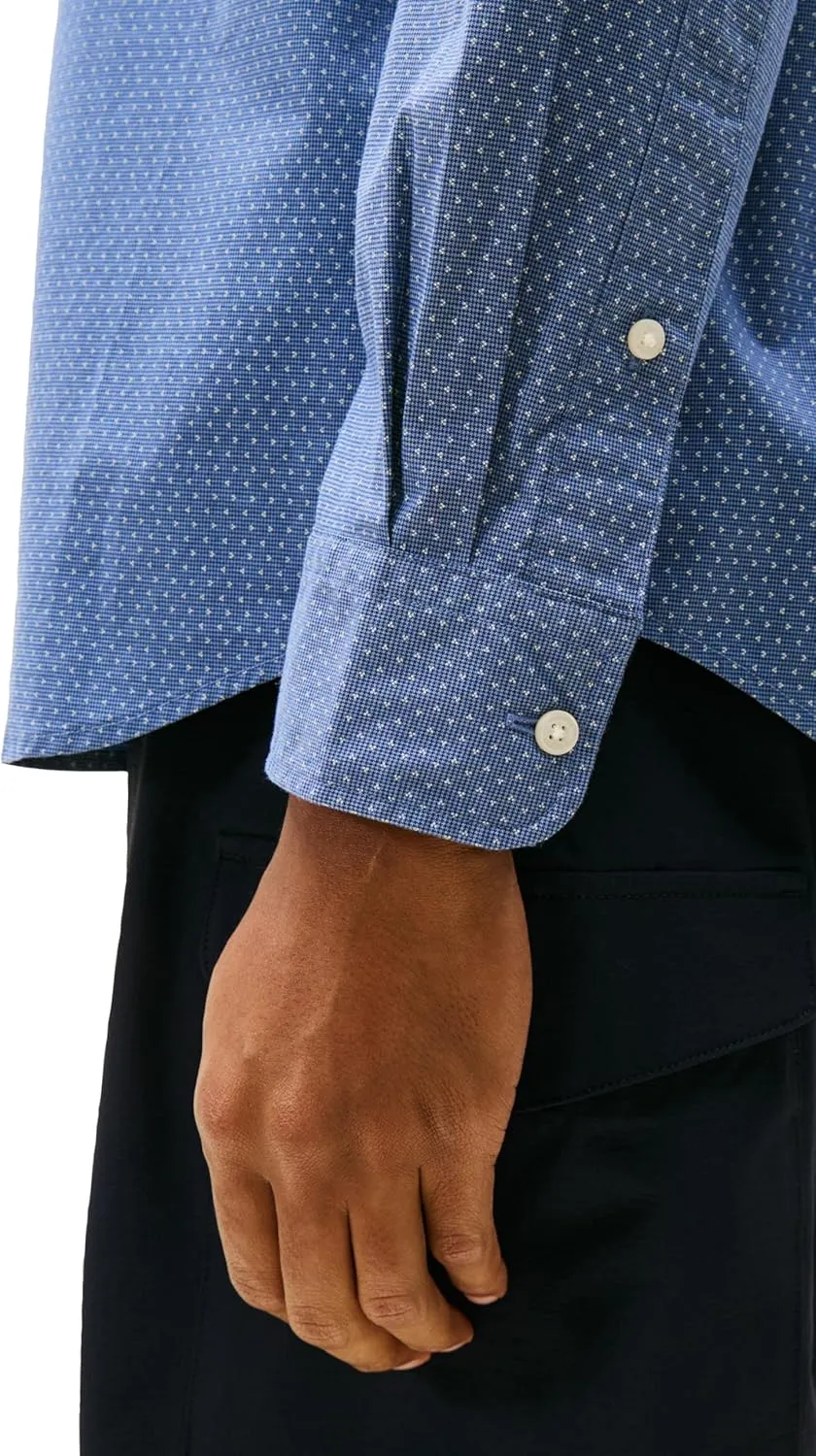 Tommy Hilfiger Long Sleeve Poplin Regular Fit, Men's Button Down Shirts, Also Available in Big and Tall