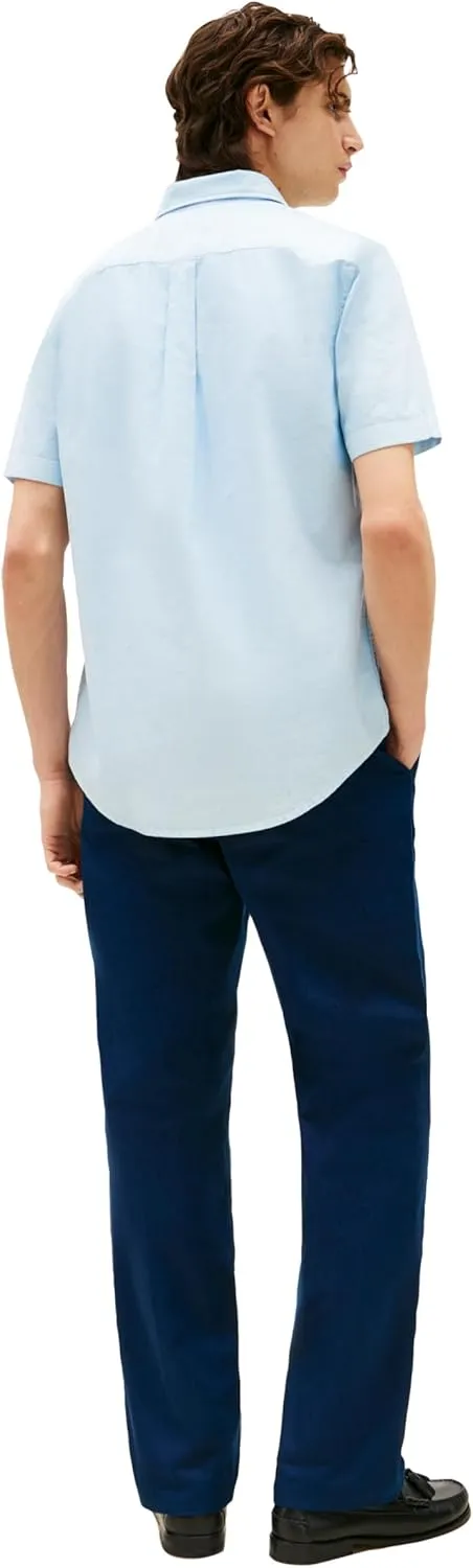Tommy Hilfiger Short Sleeve Oxford Regular Fit, Men's Button Down Shirts