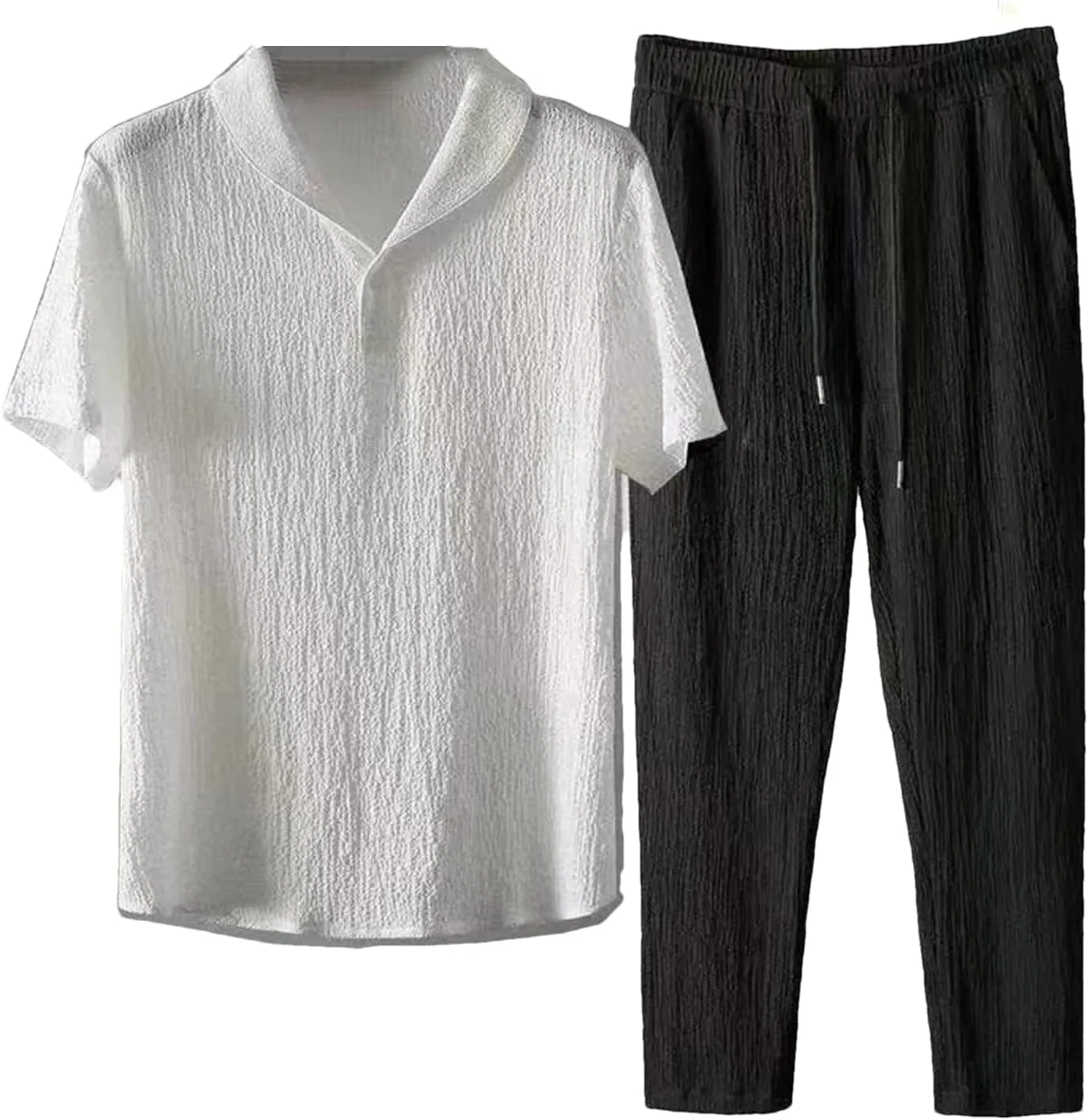 UIOKLMJH T-Shirts   Pants Summer Sportswear For Men's Casual Sets Jogger Stylish Quick-Drying Tracksuits