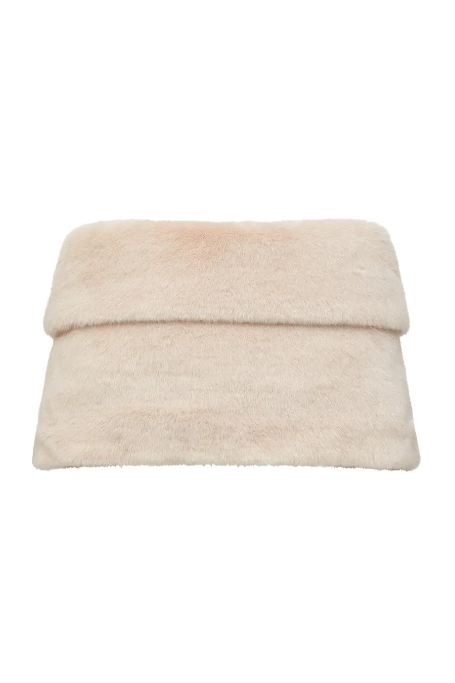 Unreal Fur Champagne Wrap - Nude