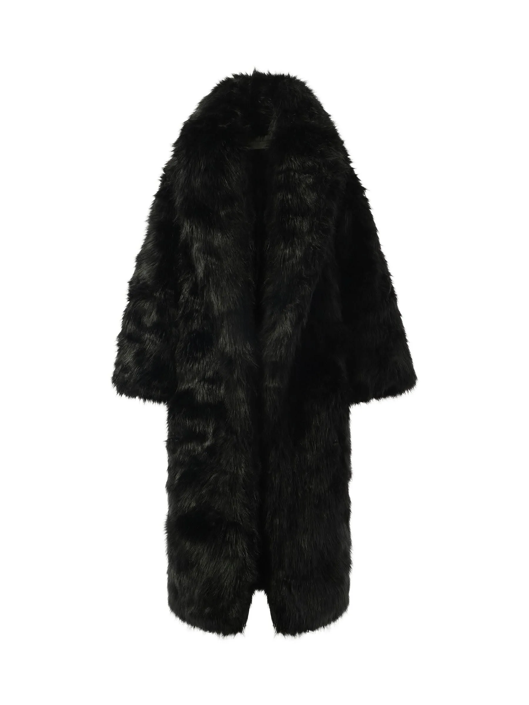 Vast Fur Coat in Black