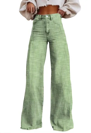 Wide Leg Jeans for Women 2025 Summer High Waisted Strechy Trendy Baggy Bootcut Y2K Street Denim Pants Plus Size