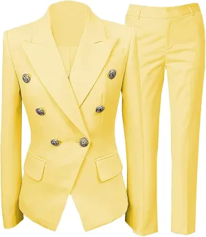 Women Suits 2 Piece Fashion Suits with Blazer Dress for Womens Casual Blazers (Blazer Pants)