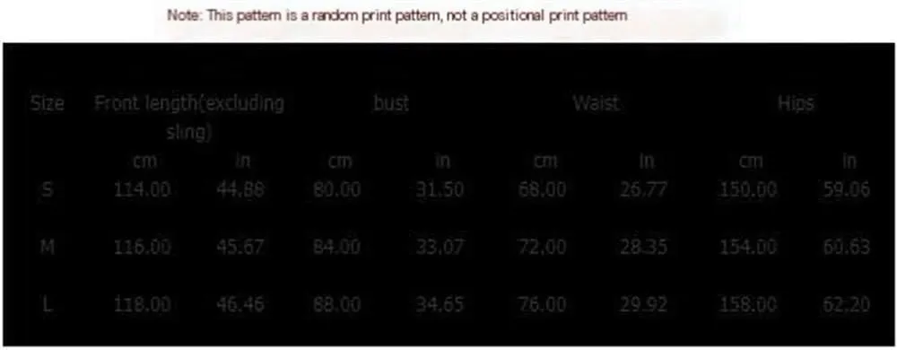 Women's Camisole with Graffiti Printed Sleeveless Big Hem Fashionable Dress