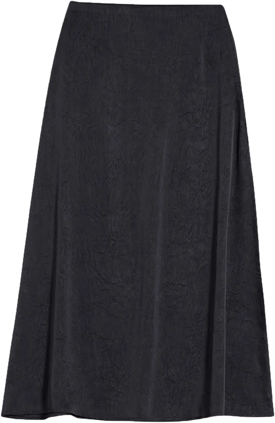 Women's Elegant Satin Skirts High Waisted Silk A Line Flared Dressy Casual Business Work Office Fishtail Midi Skirt
