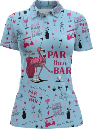 Womens Golf Shirt Funny Polo Shirts for Women Golf Outfit 3D Print Gifts