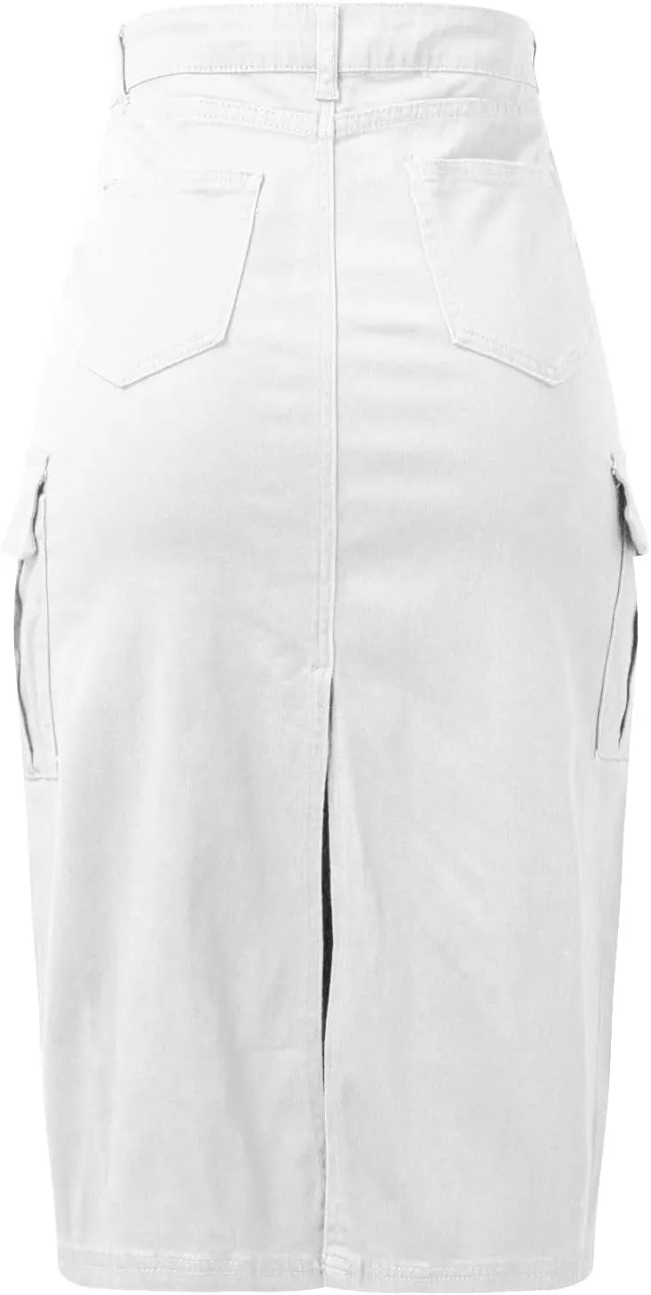 Women's High Waisted Tennis Skirt Women Skirt Solid Casual High Waist Skirt with Pockets A Line Elegant Summer