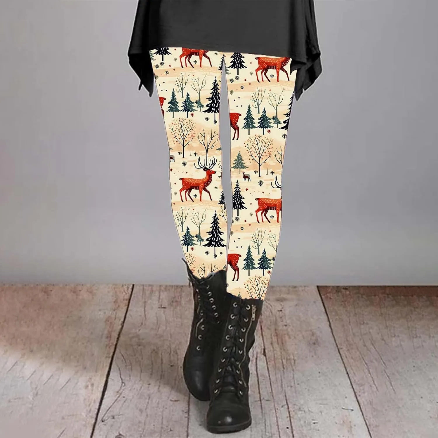 Womens Leggings and Winter Leggings Artistic Splash Printed Soft Stretchy Pants Winter Leggings for Women Plus Size